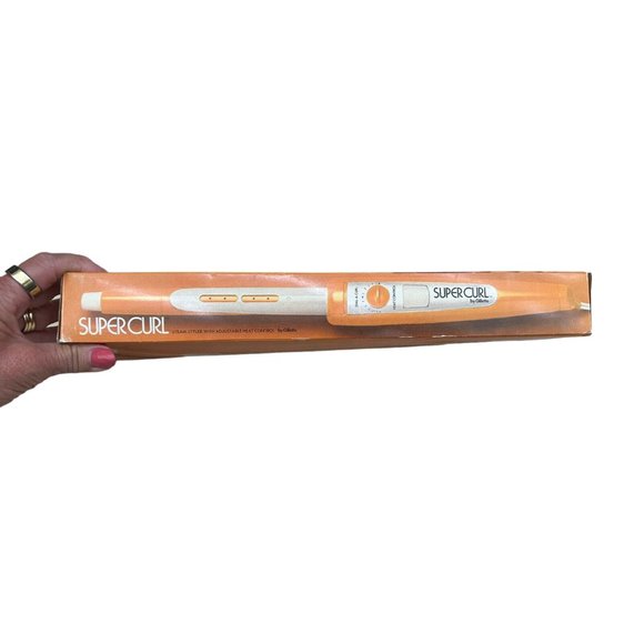 Vintage Super Curl Gillette Steam Styler Adjustable Heat Curling Iron Wand New - Picture 8 of 12